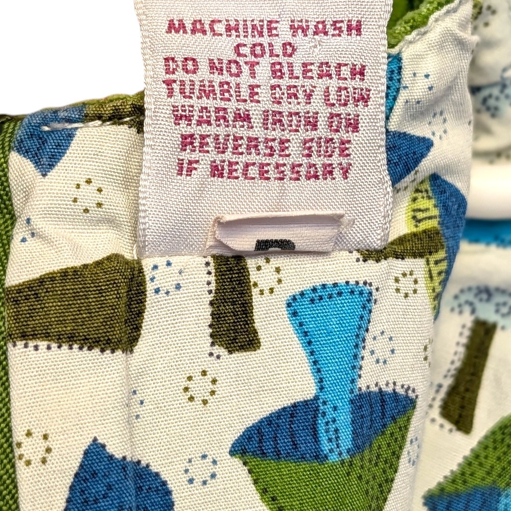 Gymboree VTG Green Corduroy Pinafore Dress 12-18 Mos Mouse Hide & Seek Pocket - Picture 8 of 8